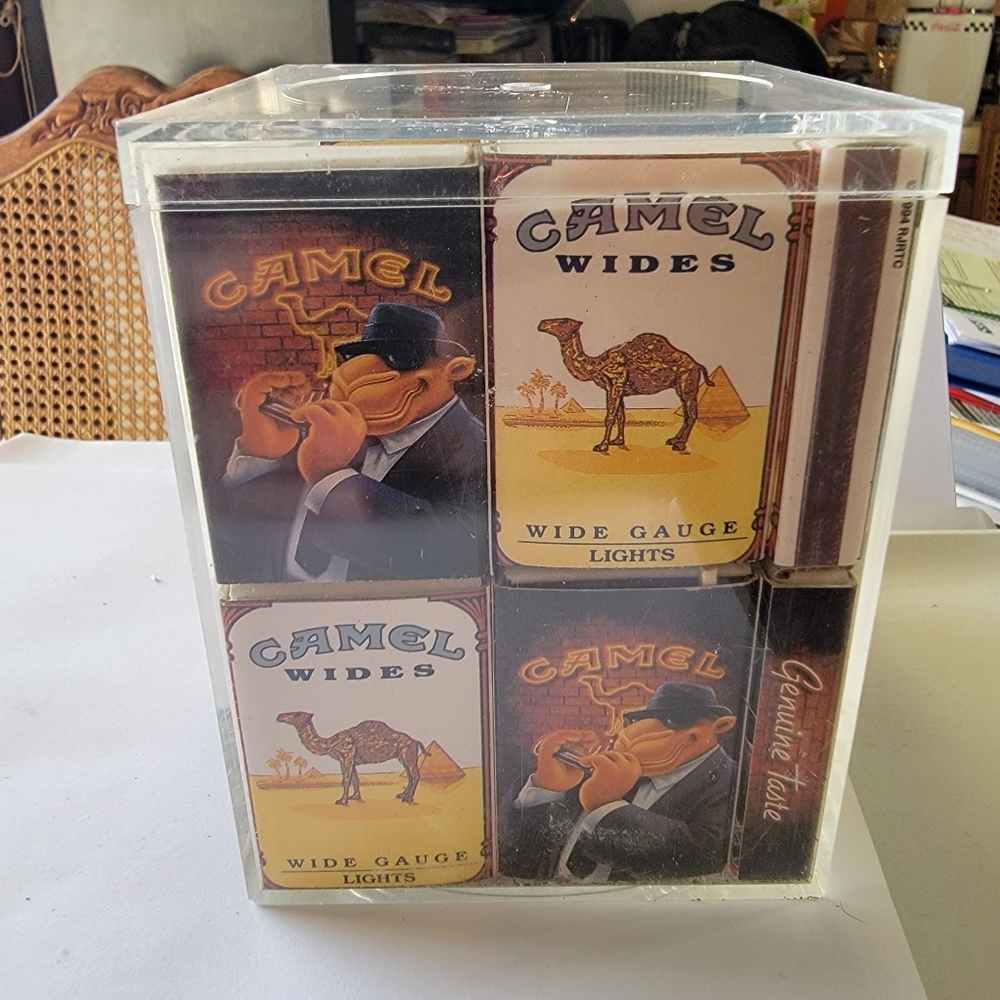 Vintage Camel Matches Cigarette Tobacco Cube